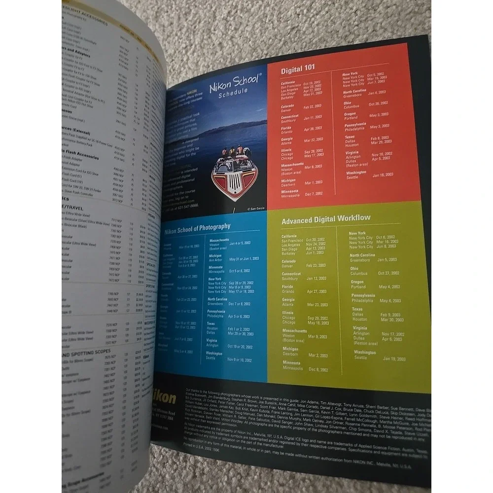 2002 Nikon Full Line Product Guide Volume 8‎ Camera